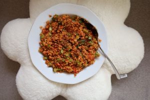 Aksaray Batırık bulgurlu meze tabakta
