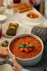 Aksaray Mantarlı Bulgur Pilavı kasede