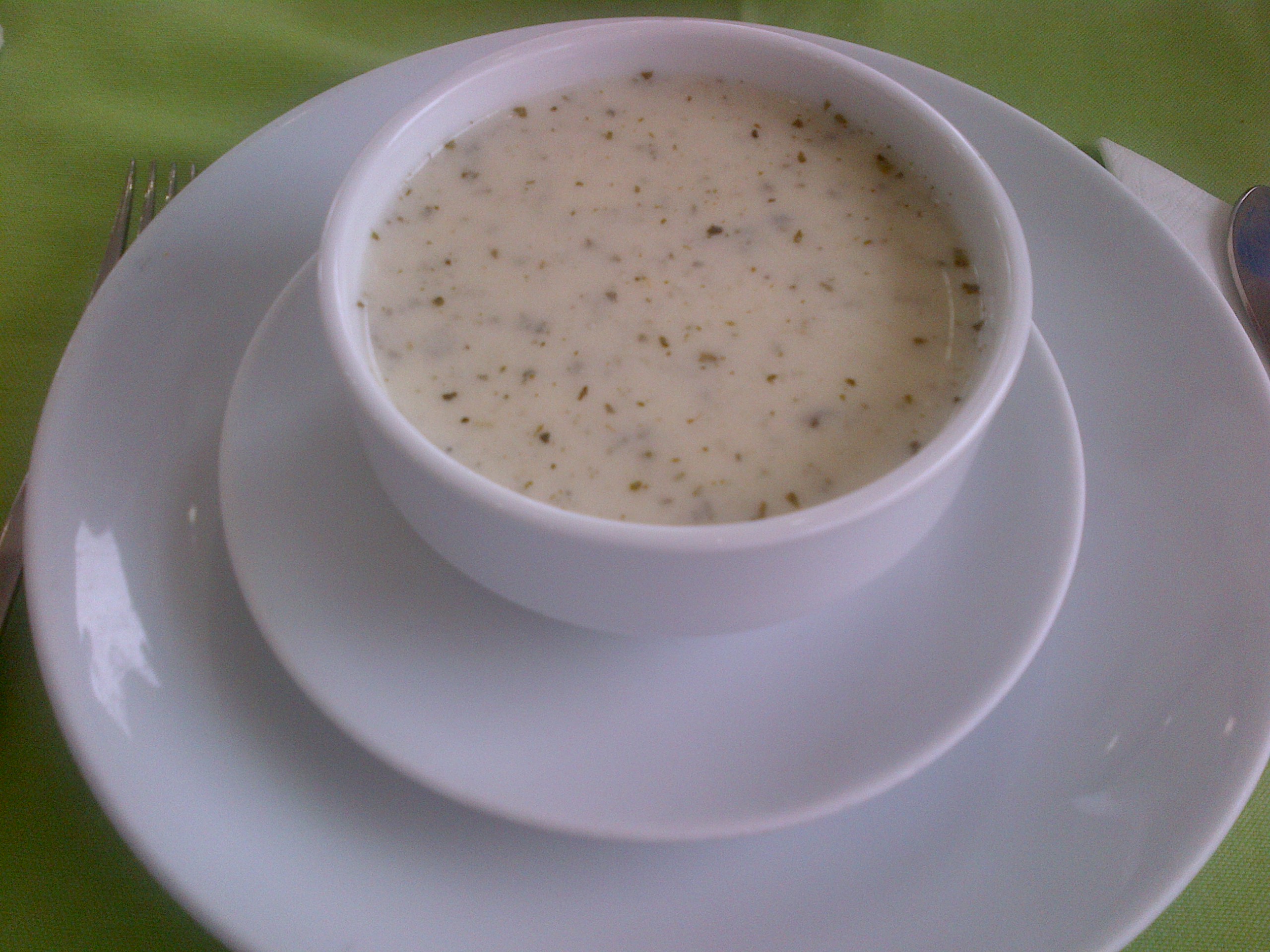 Naneli yayla çorbası