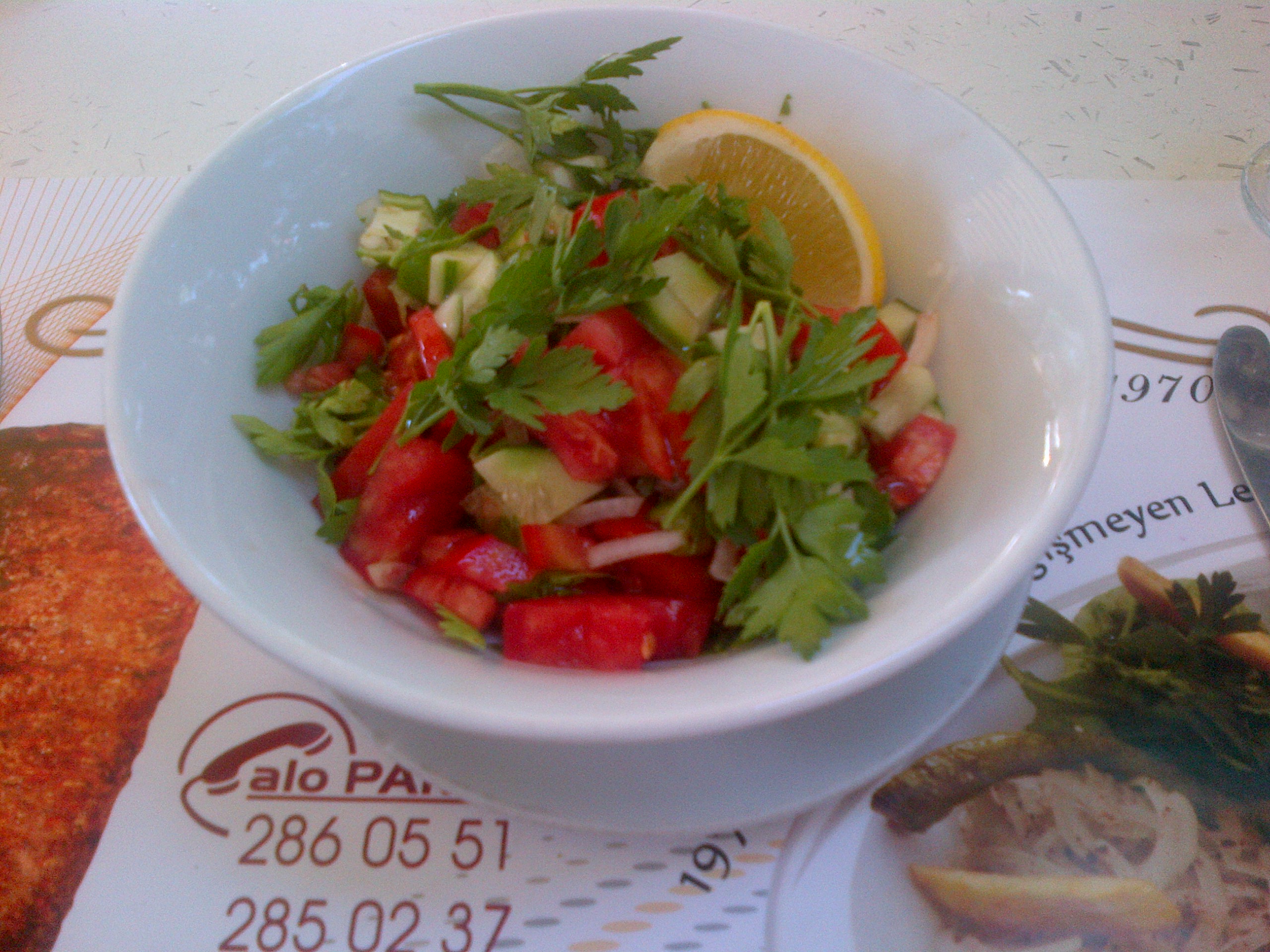 Geleneksel çoban salatası