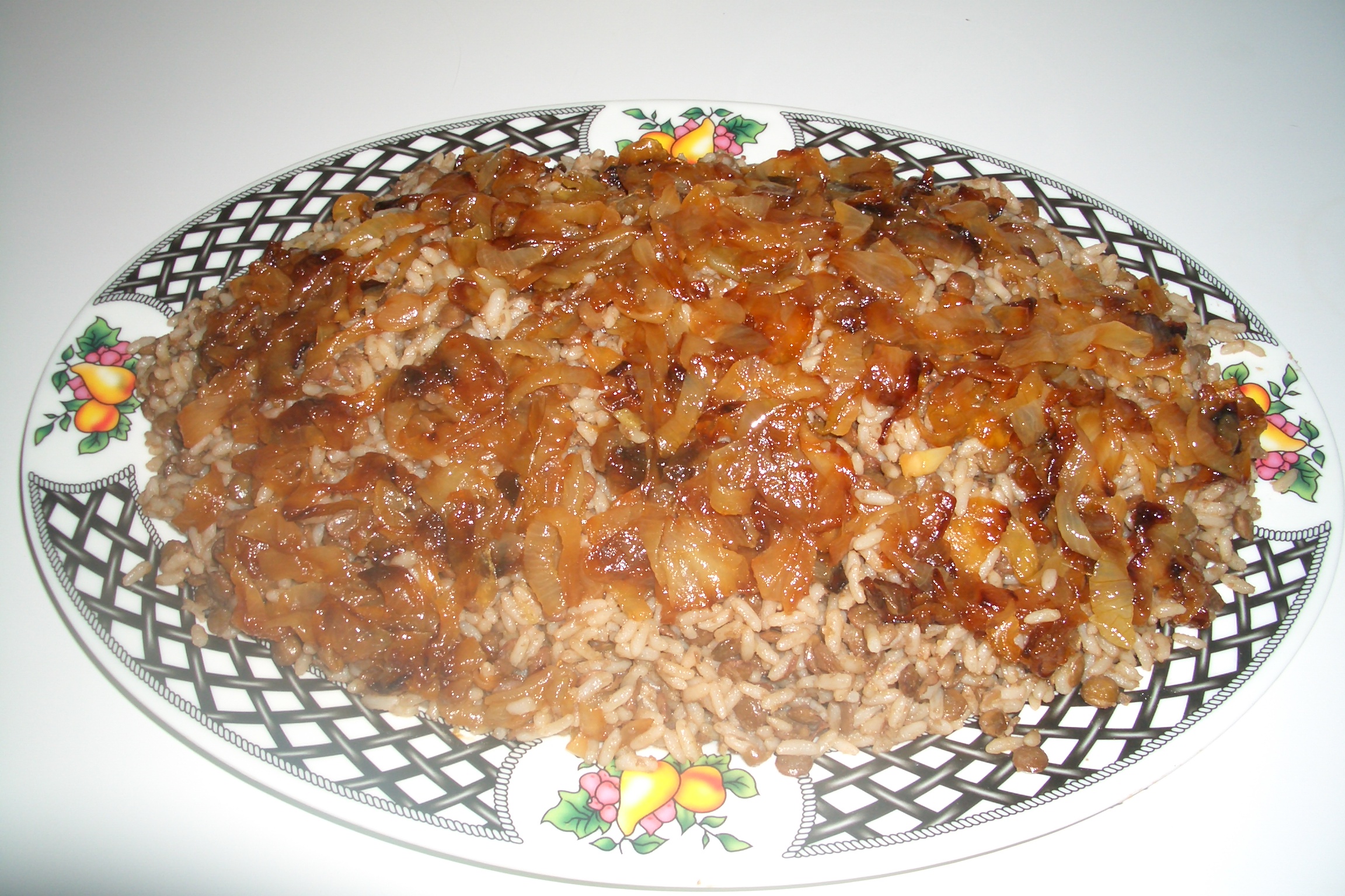 Soğanlı mercimek pilavı