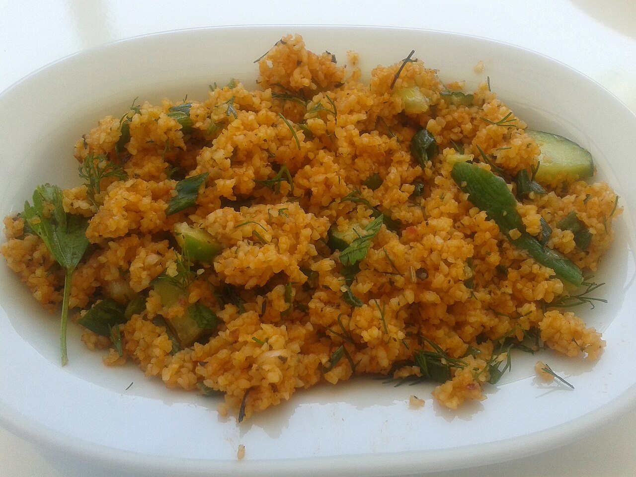 Otlu sulu bulgur