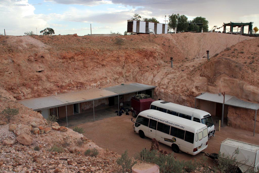 Coober Pedy col manzarasi ve yerlesim