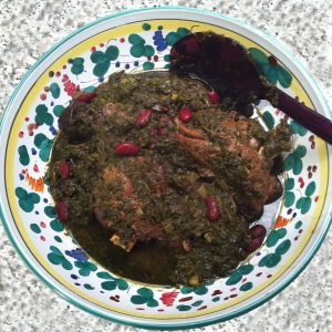 Otlu ekşili et yemeği