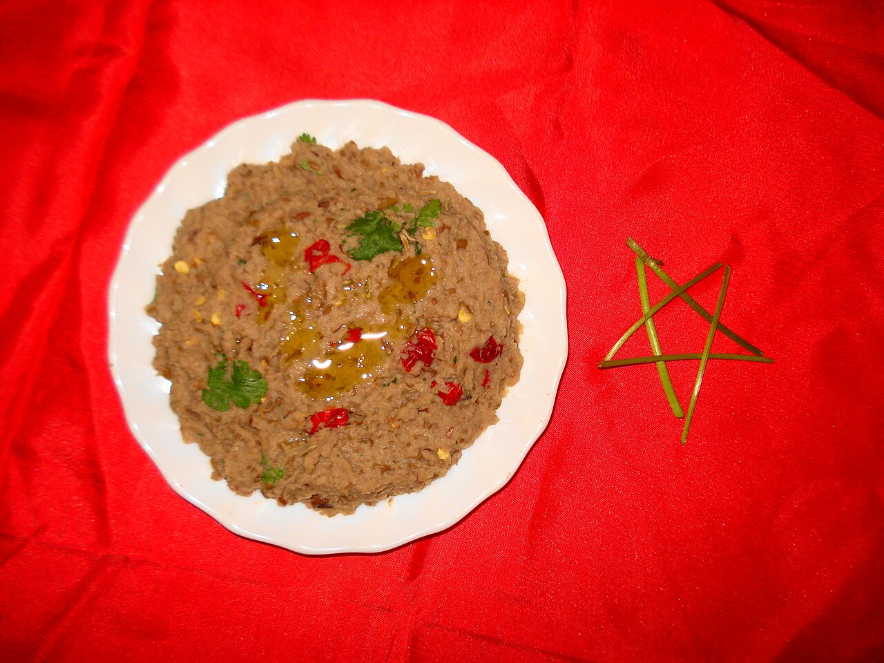 Fava meze tabağı
