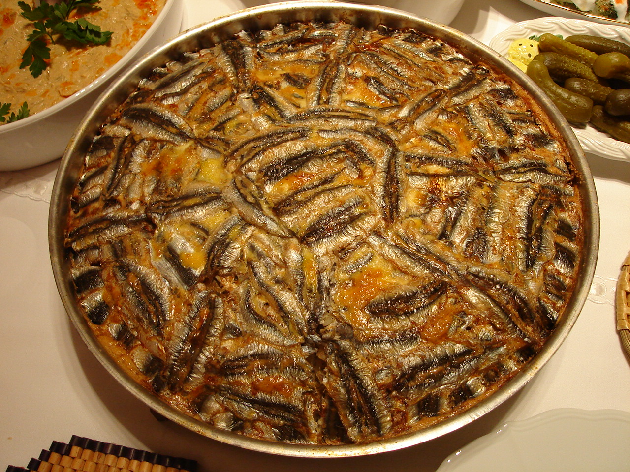 Hamsiyle çevrilmiş pilav