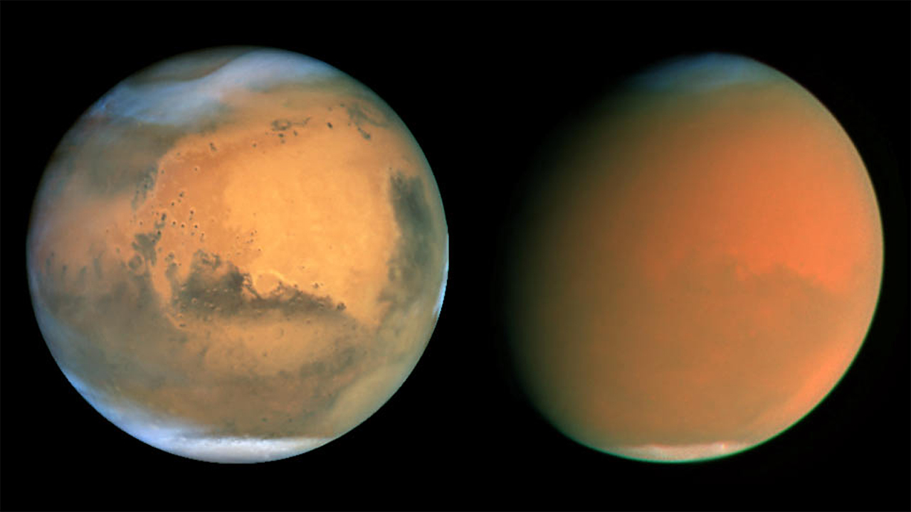 Mars'ta toz fırtınası