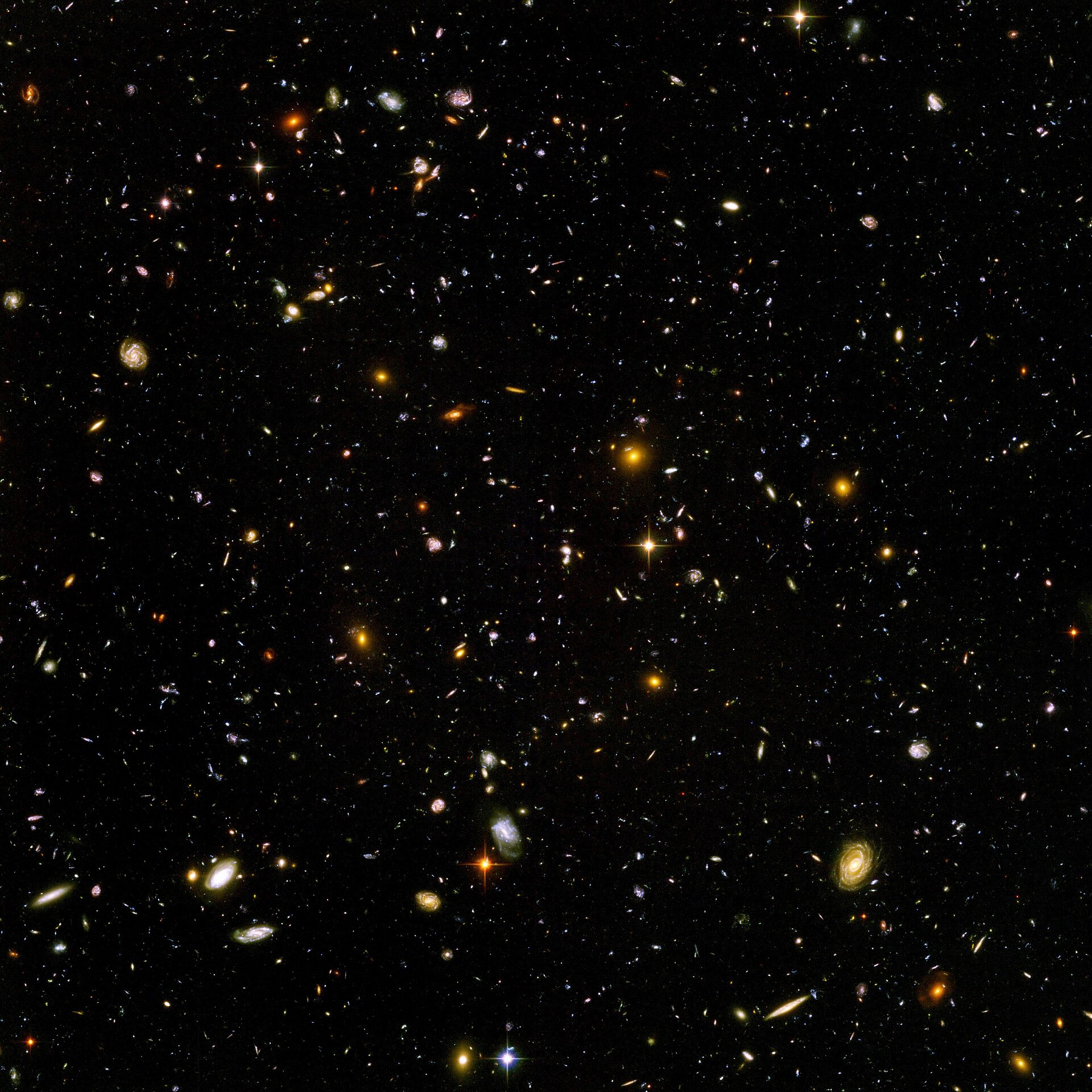 Hubble'ın Derin Alan görüntüsündeki binlerce galaksi