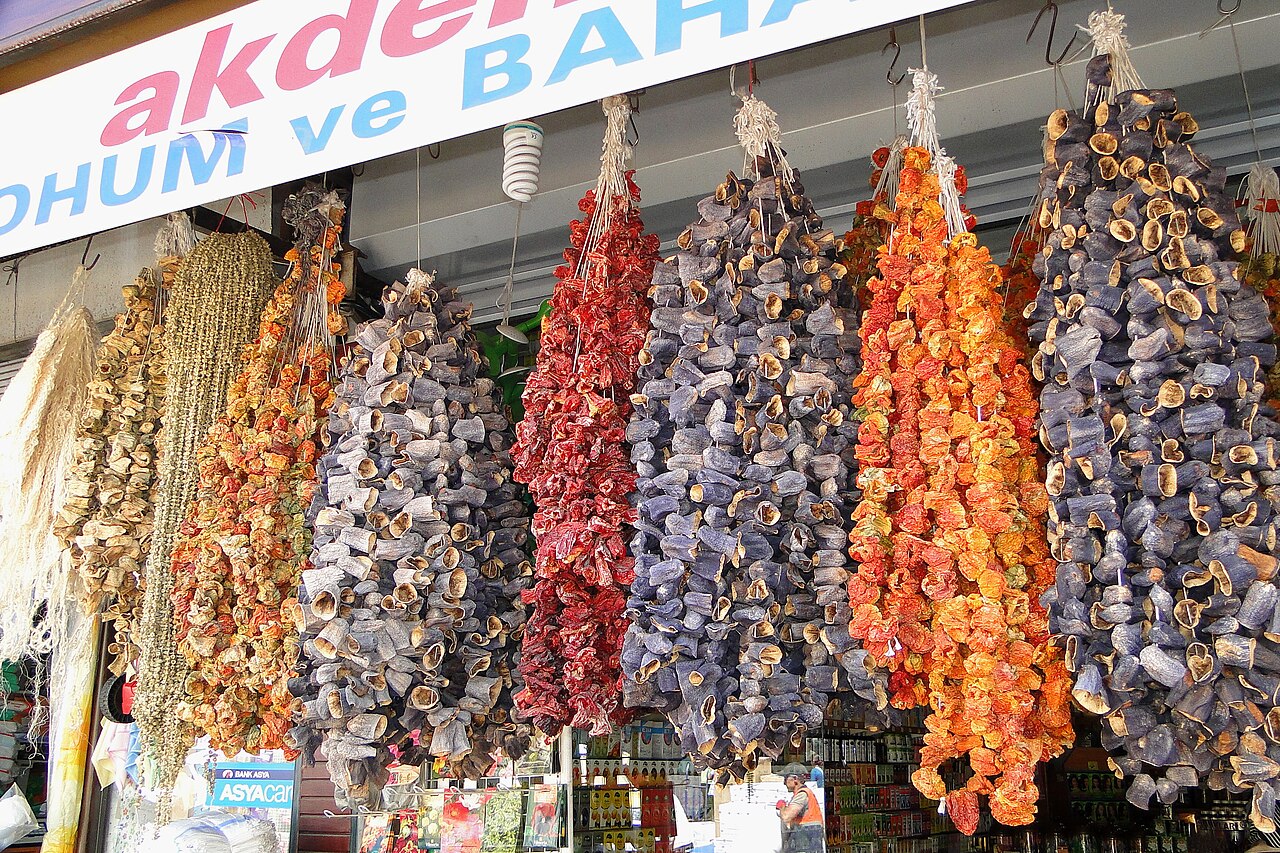 Kurutulmuş patlıcan