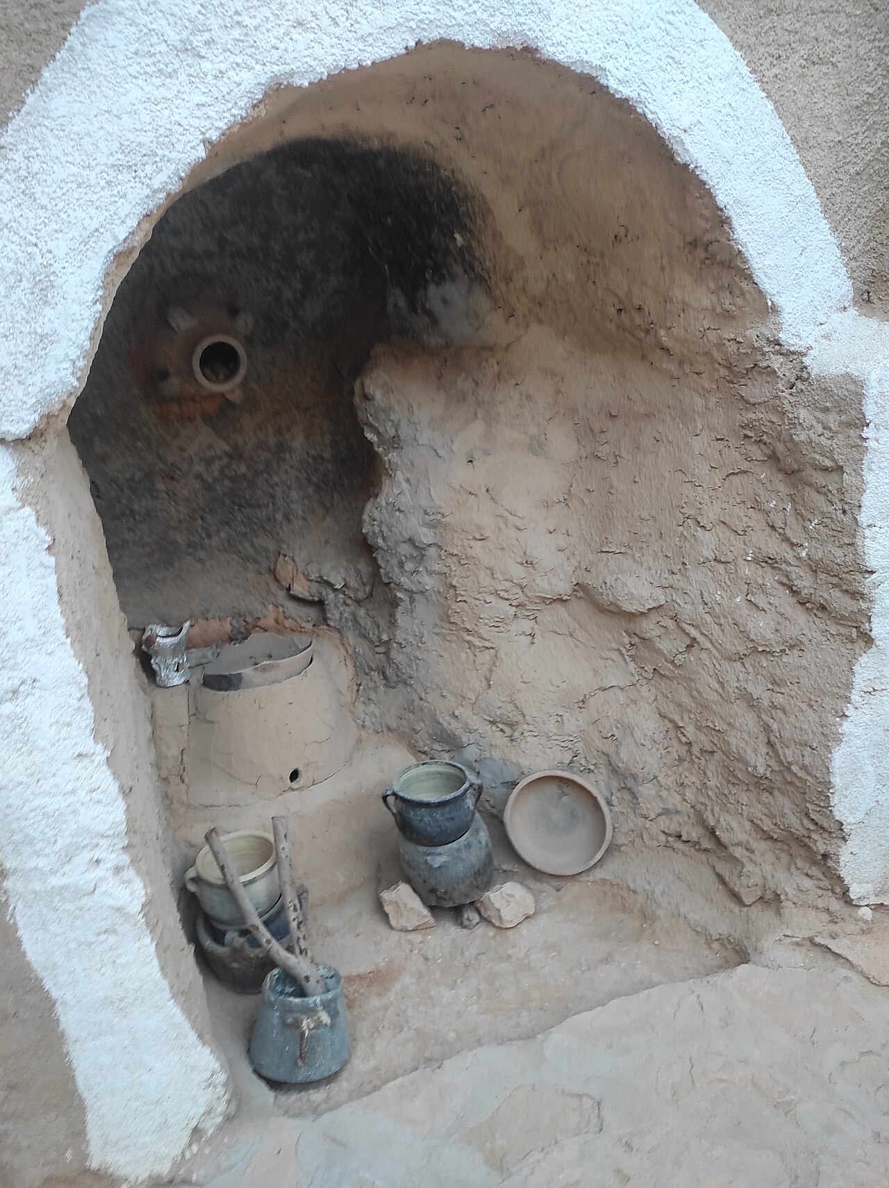 Matmata magara evi ic mekan (mutfak kosesi)