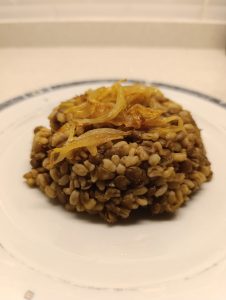 Mercimekli bulgur pilavı