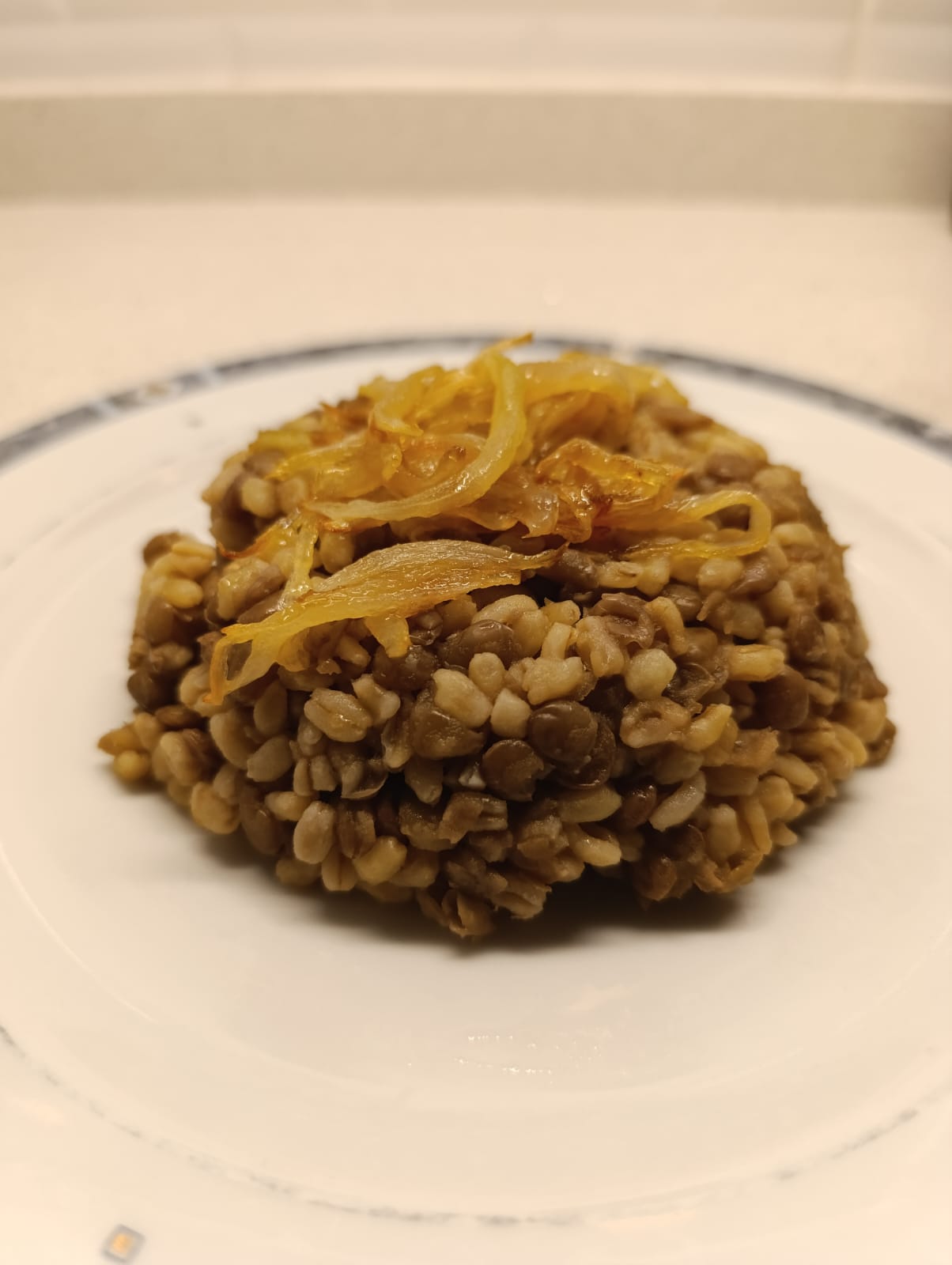 Mercimekli bulgur pilavı