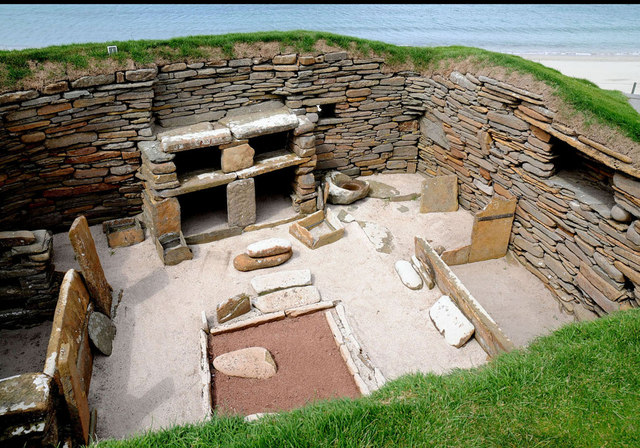 Skara Brae tas evleri ve gecitler
