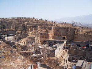 Yaodong lös platosu toprak/kaya evi