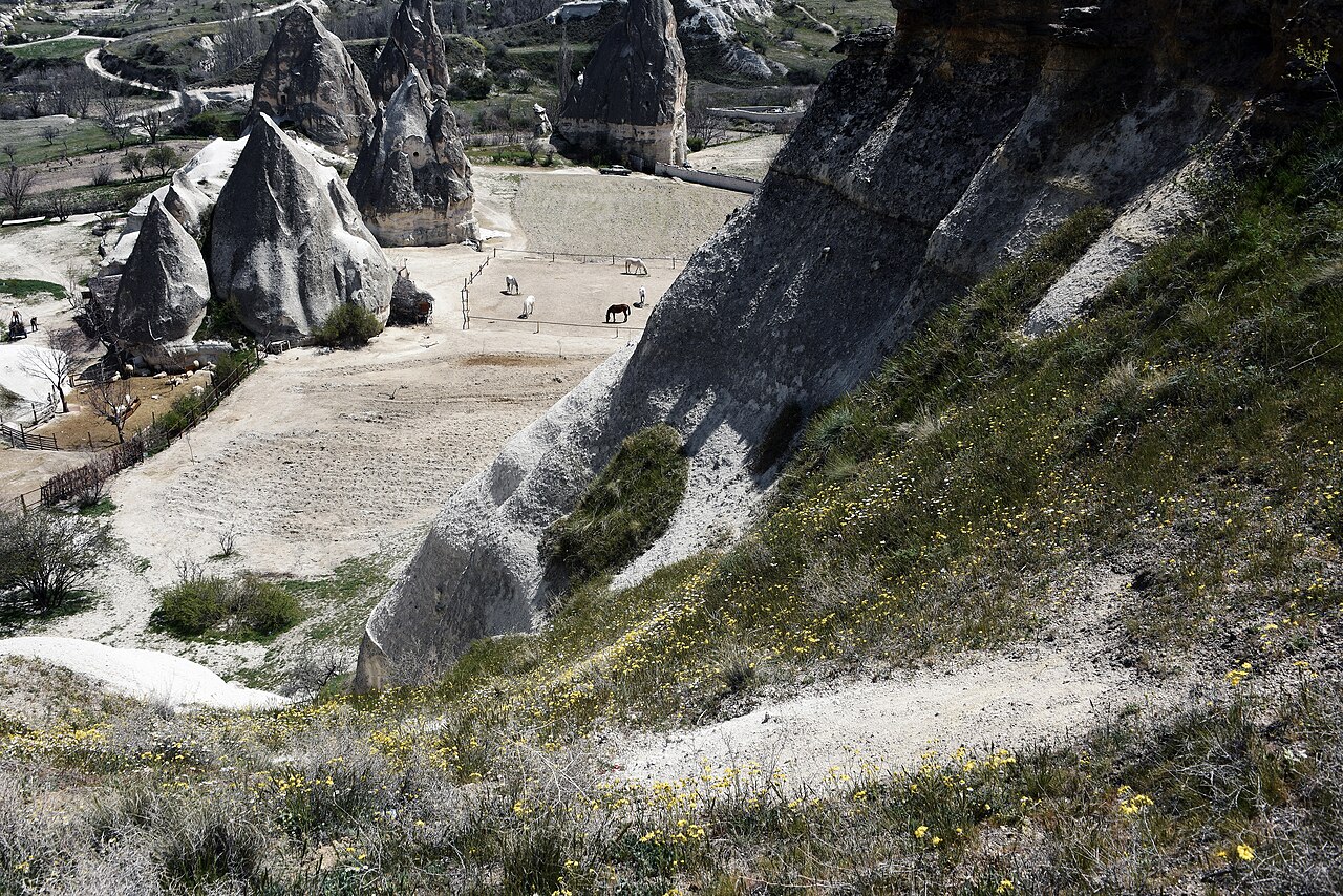 Goreme peri bacalari ve kaya evleri