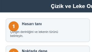 Çizik ve Leke Onarım Aşamaları