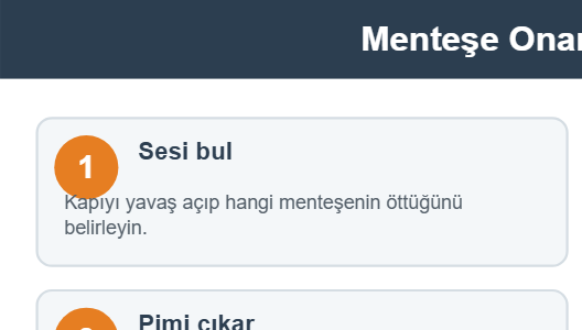 Gıcırdayan Kapı Menteşesini Onarma