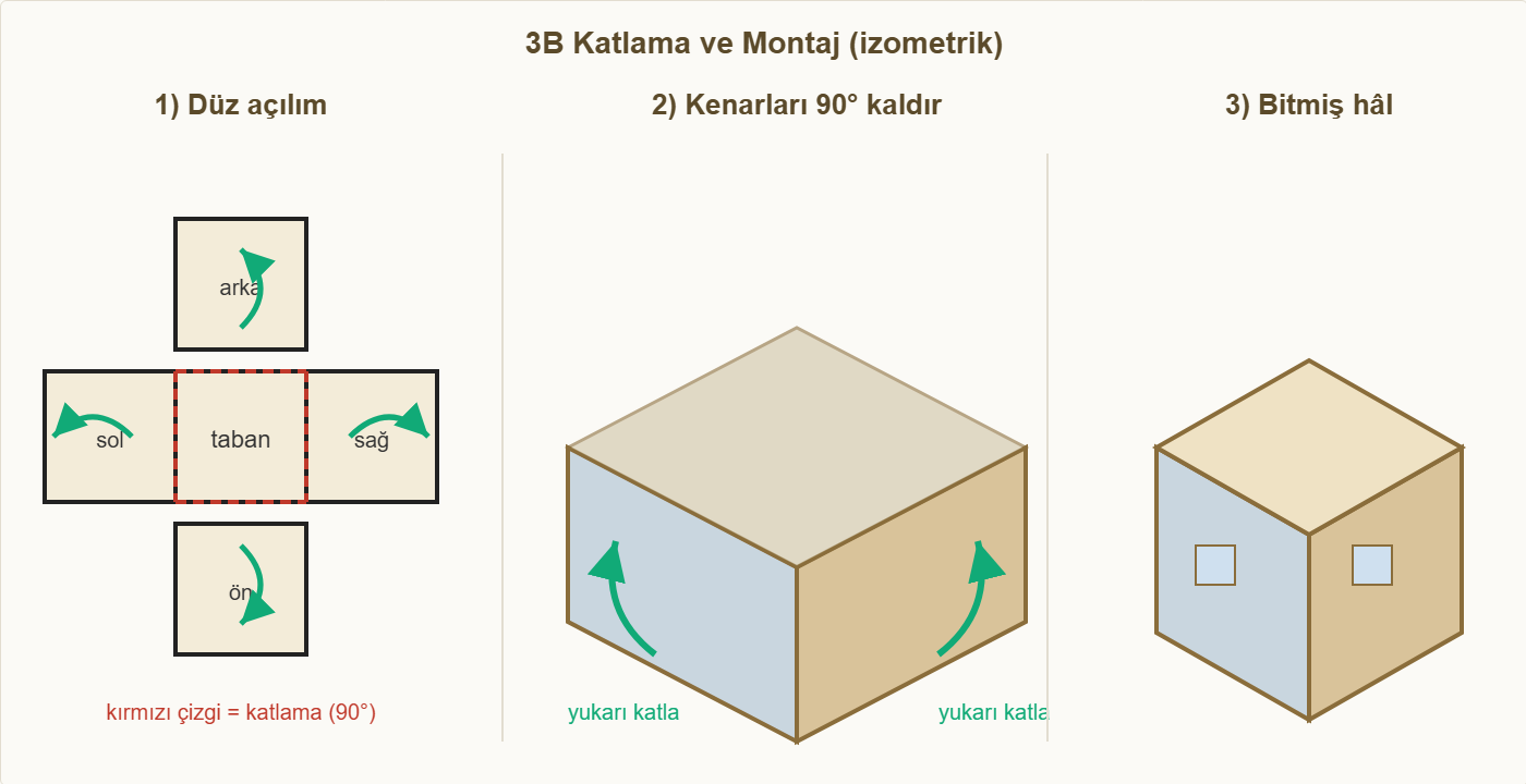 gökdelen maketi 3b katlama