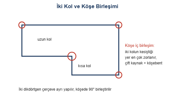 Iki kol ve kose birlesimi cizimi