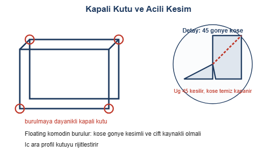 Kapali kutu ve acili kesim detayi cizimi