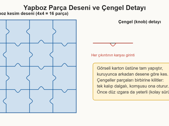 Kartondan Yapboz Hazırlama Rehberi