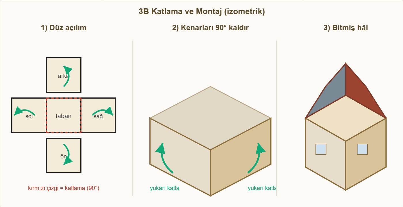 kilise maketi 3b katlama