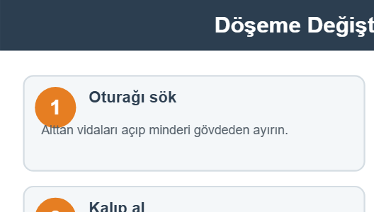 Kumaş Döşeme Değiştirme Adım Adım