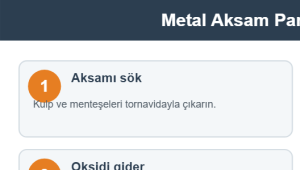 Metal Aksam Parlatma Aşamaları