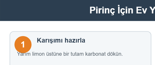 Pirinç İçin Ev Yapımı Parlatma