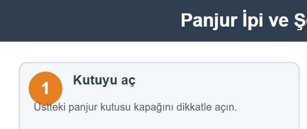Panjur İpi ve Şerit Değiştirme