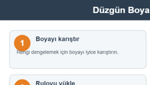 Düzgün Boyama Aşamaları