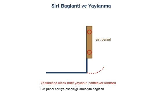 Sirt baglanti ve yaylanma cizimi