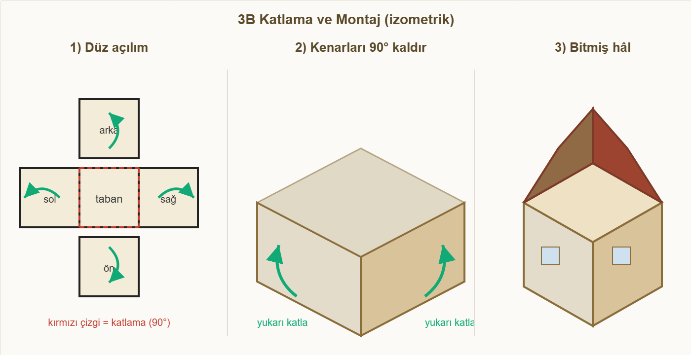 tarihi konak maketi 3b katlama